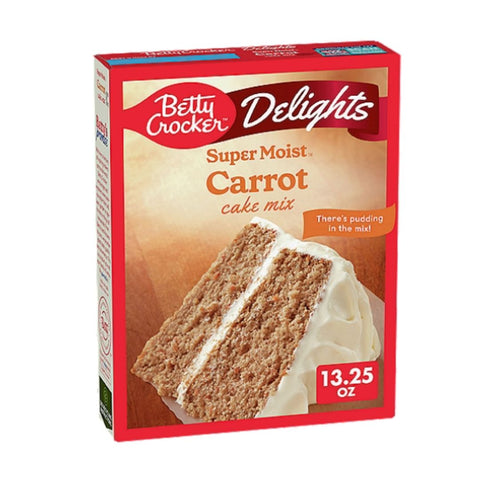 Betty Crocker Super Moist Delights Carrot Cake Mix, 13.25 oz / 12