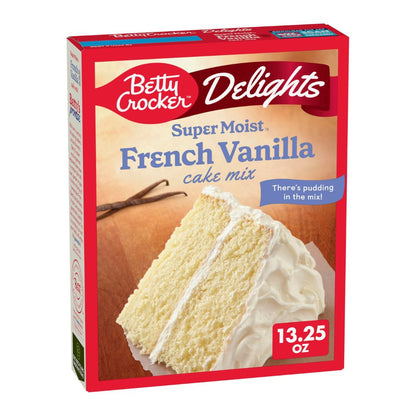 Betty Crocker Super moist French Vanilla Cake Mix 13.25oz x 12