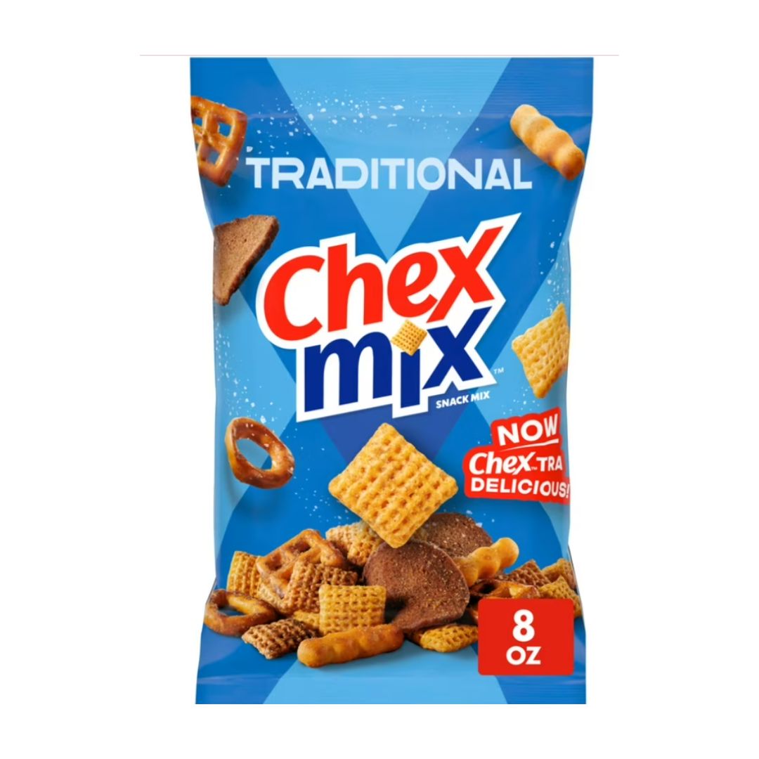 Chex Mix snack mix packaging on a white background