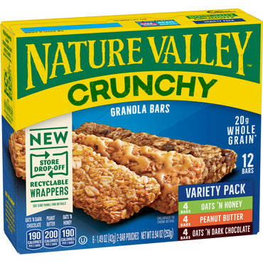 NATURE VALLEY VARIETY PACK 6 PACK x 12