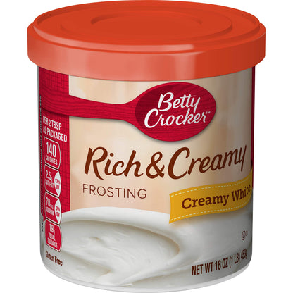 Betty Crocker Rich & Creamy Creamy White Frosting 16oz 8/Case
