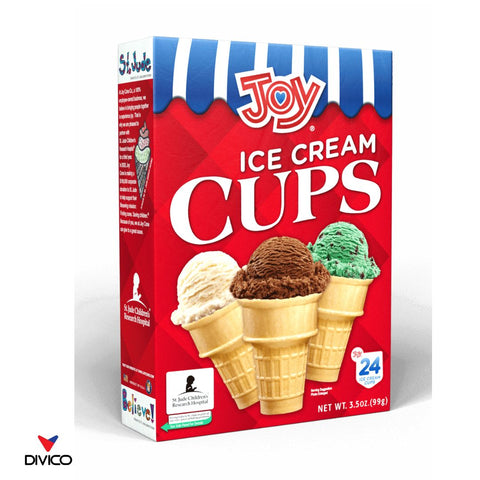 JOY ICECREAM CONE 3.5OZ /12PK