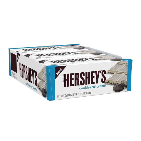 HERSHEY'S COOKIES 'N' CREME King Size Candy 2.6 oz Bars (18 Count)
