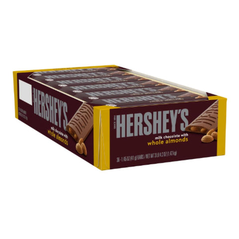 Hershey's Milk Chocolate Candy, Bars 1.45 oz, 36 Count
