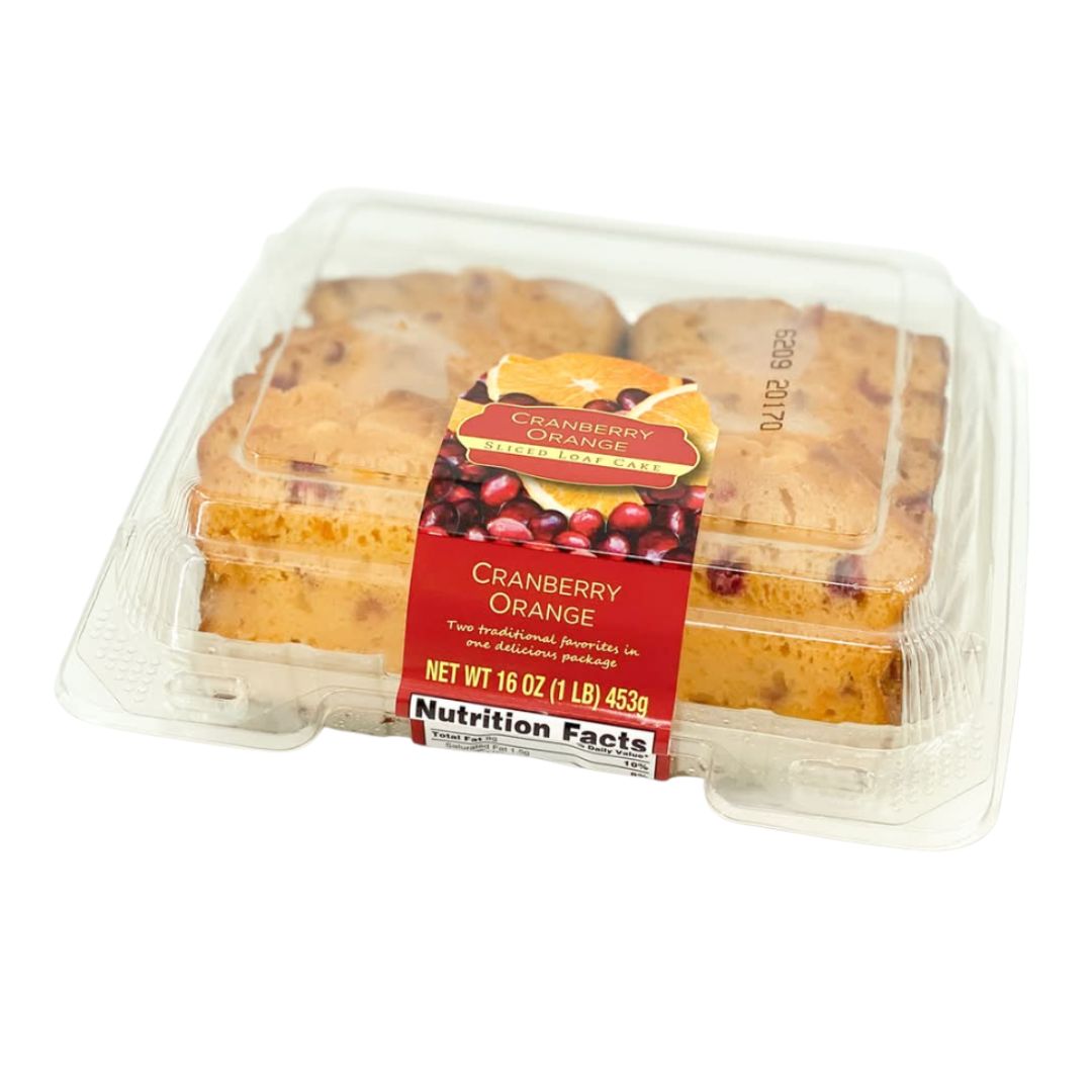 H.C. BRILL CAKE LOAF SLICED CRANBERRY ORANGE 16OZ / 12