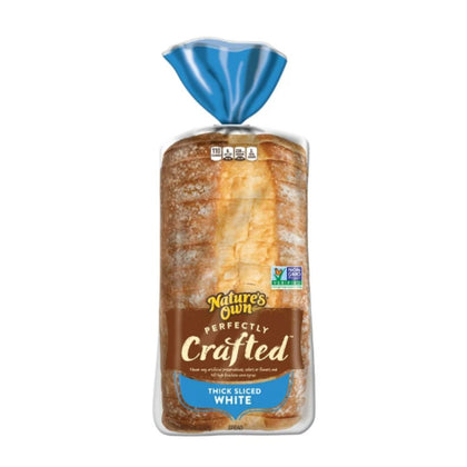 Nature's Own Perfectly Crafted White Bread, Thick-Sliced Loaf, 22 oz / 1
