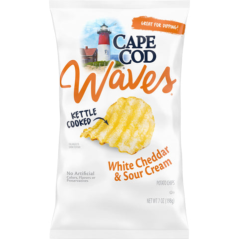 CAPE WAVES WHITE CHEDDAR SOUR CREAM 7.5OZ