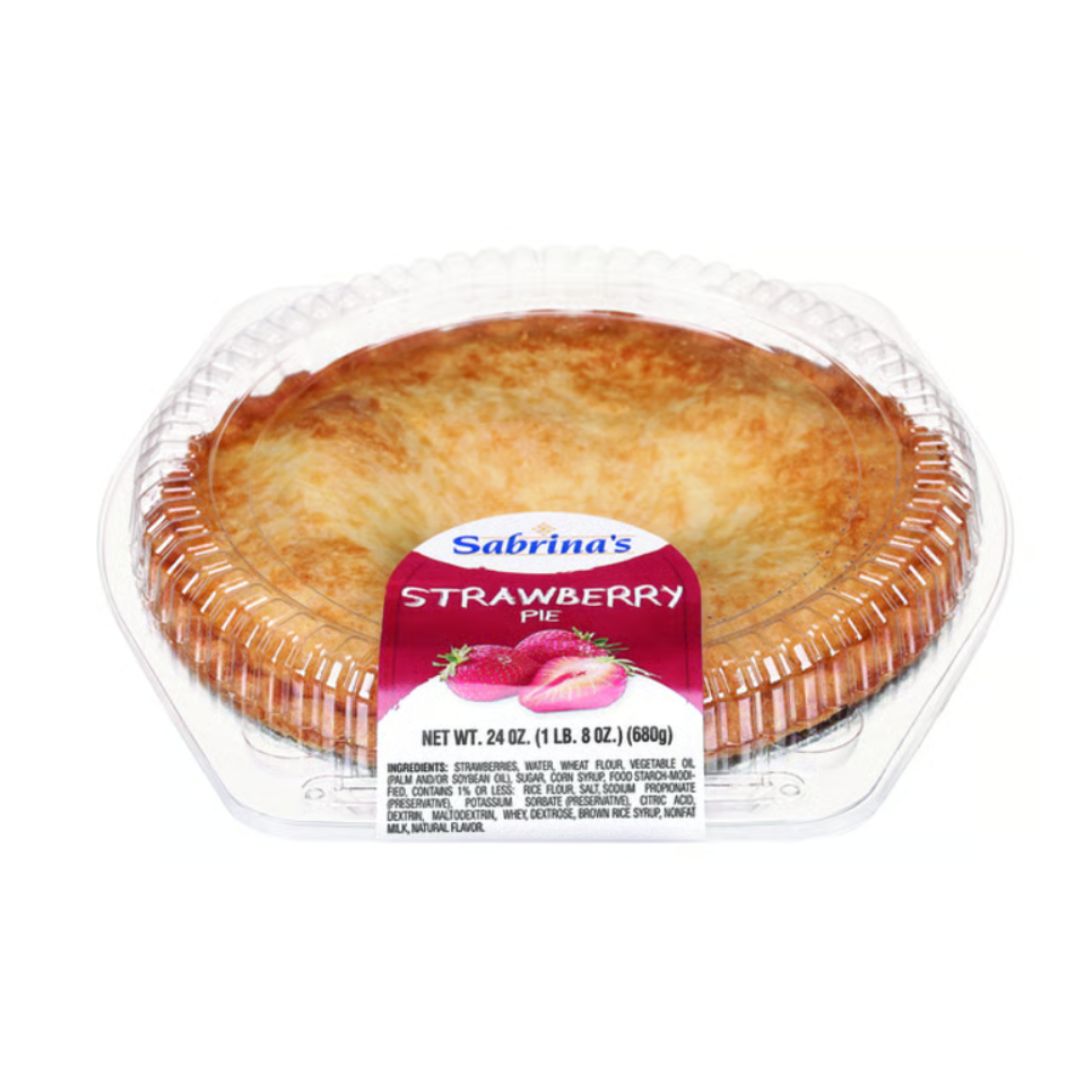 SABRINA'S PIE 8" BAKED STRAWBERRY 24OZ / 6