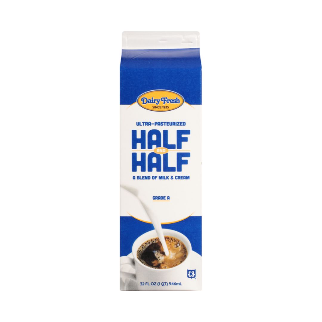 DAIRY FRESH CREAM HALF&HALF 1QT / 12