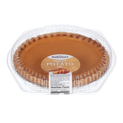SABRINA'S PIE 8" BAKED SWEET POTATO 22OZ / 6
