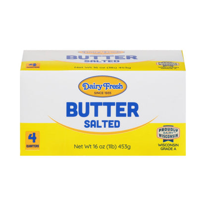 DAIRY FRESH BUTTER QUART SALTED 1LB / 18