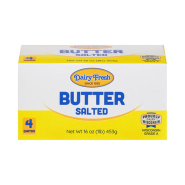 DAIRY FRESH BUTTER QUART SALTED 1LB / 18