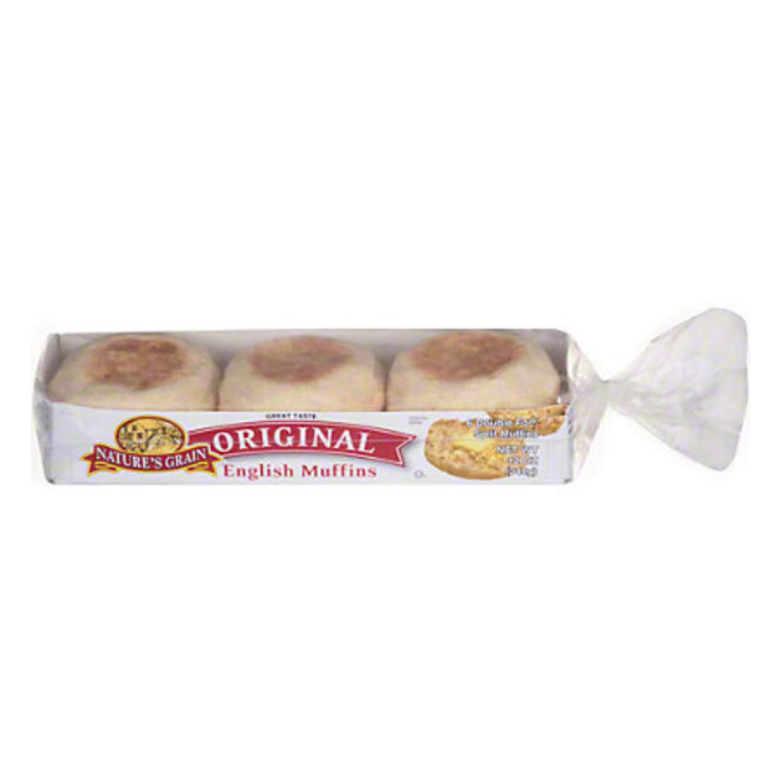 NATURAL GRAIN ENGLISH MUFFIN 12OZ