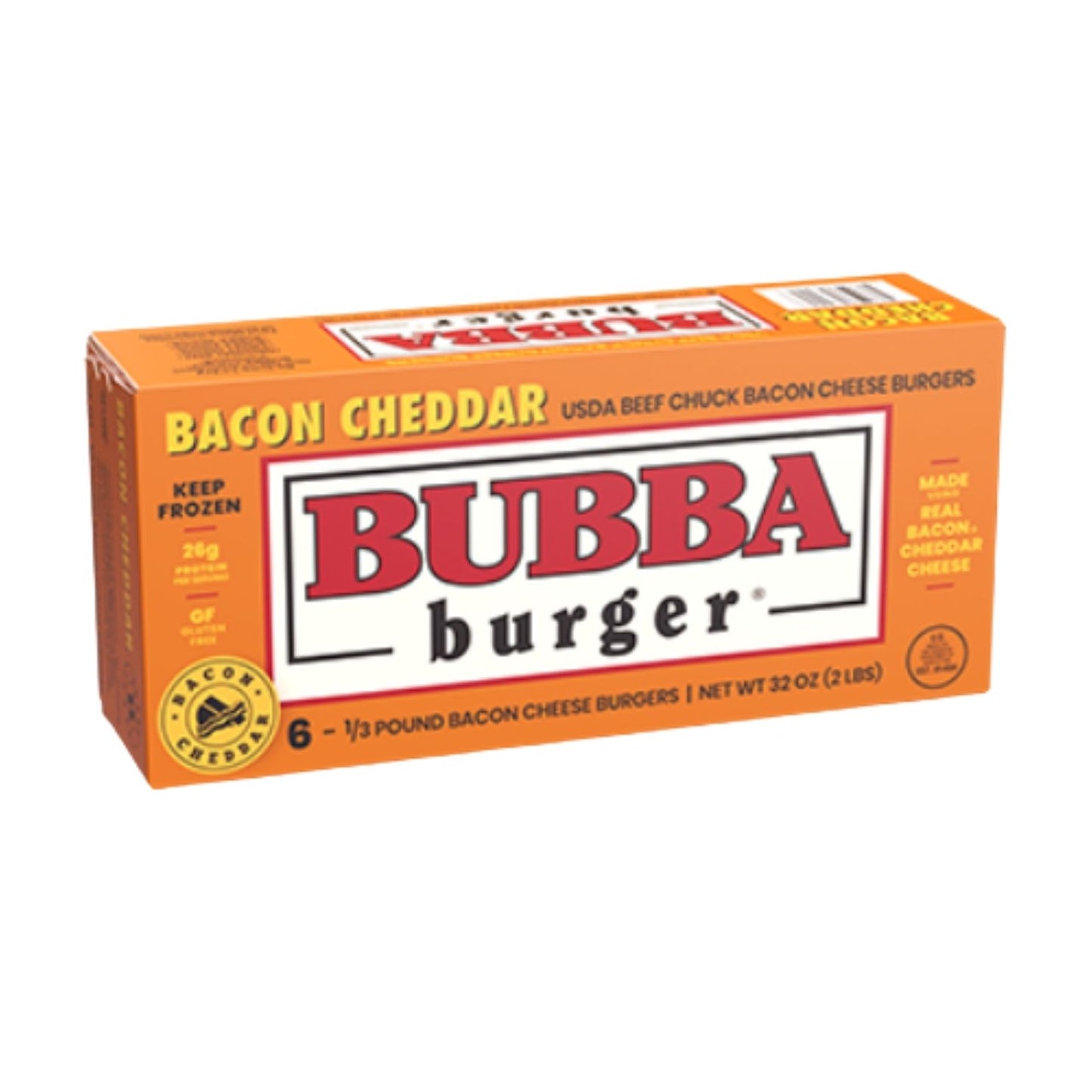 BUBBA BURGER BURGER BACON CHEDDAR CHEESE 32OZ