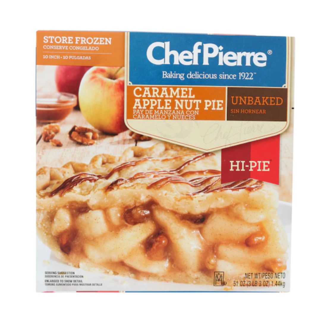 CHEF PIERRE PIE 10" CARAMEL APPLE NUT 51OZ / 6