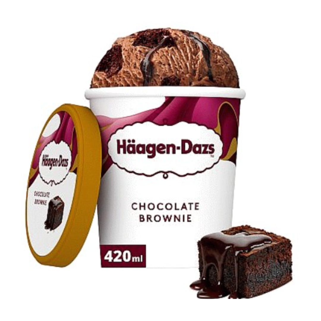 Haagen Dazs PINT CHOCOLATE BROWNIE 420ML X 8