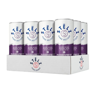 Stelz Hard Seltzer Passionfruit tin (12x 25cl)