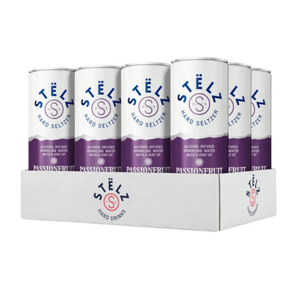 Stelz Hard Seltzer Passionfruit tin (12x 25cl)