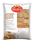 FROZEN BATTERED CHICKEN NUGGETS WATERGLAZED 5% 10 X 1KG