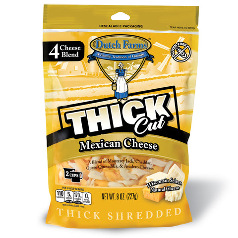 HILLANDALE THICK CUT MEXICO SHREDDED 8OZ