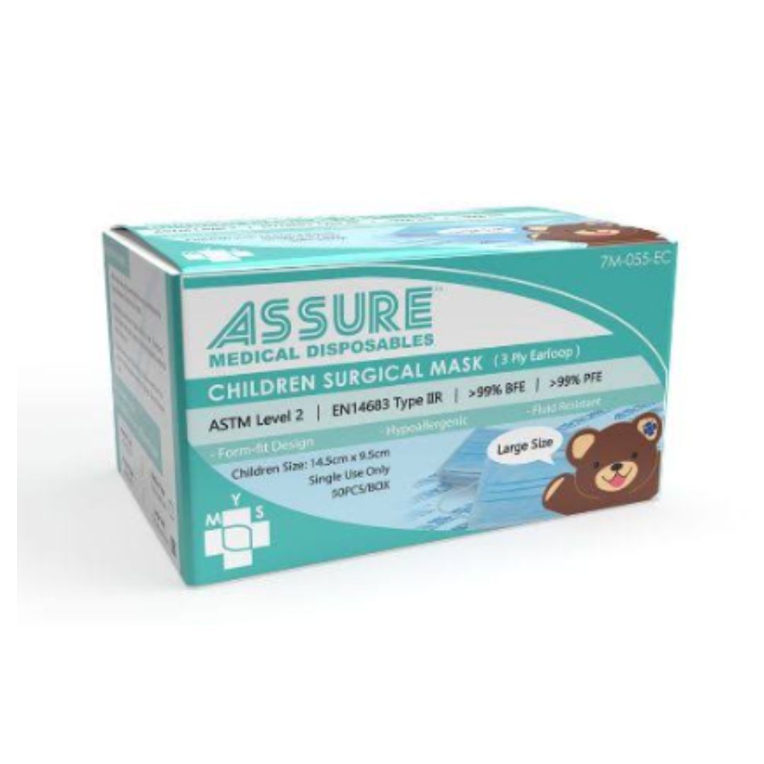 3 PLY SURGICAL KIDS MASK 50 COUNT