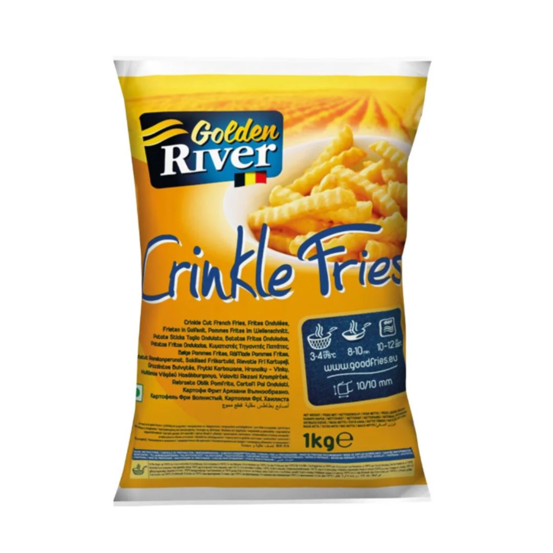 GOLDEN RIVER CRINKLE FRIES 1KG / 10