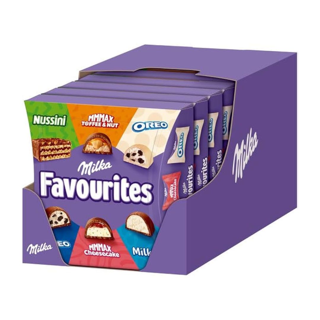 Milka Collection Milka Favourites Mix of Filled Chocolates, Pack of 8 (8 x 158 g ...