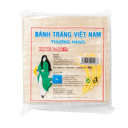 RIJSTPAPIER VIERKANT ( 19 CM ) 500GR/  1