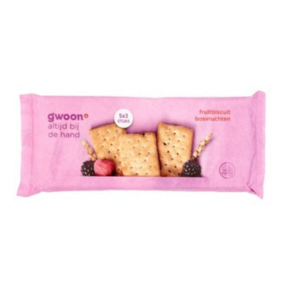 G'WOON FRUITBISCUIT BOSVRUCHTEN 218 GR