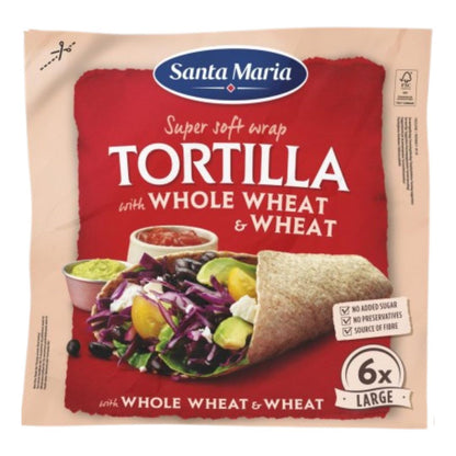 SANTA MARIA TORTILLA WHOLE WHEAT L 6ST / 12