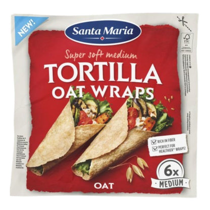SANTA MARIA TORTILLA OAT WRAPS 6ST / 16