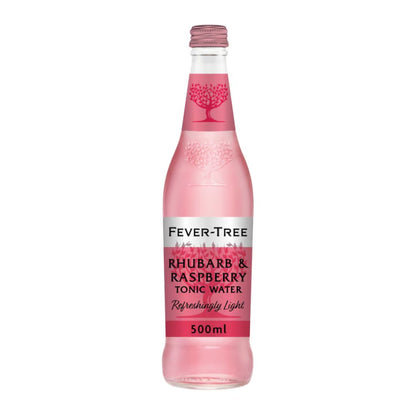FEVER TREE E RASPBERRY and RHUBARB TONIC 500ML / 8