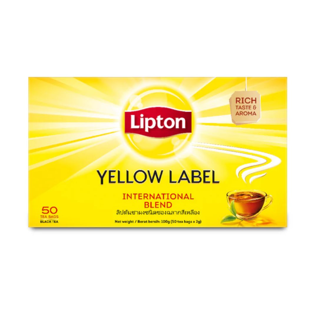 LIPTON YELLOW LABEL BLACK TEA 50ST / 10