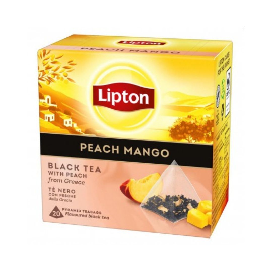 LIPTON BLACK TEA PEACH & MANGO 20ST/4