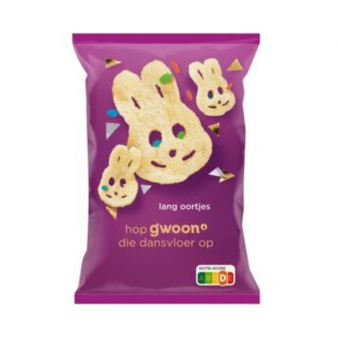 G'woon Potato Chips Long Ears Natural  125GR / 15