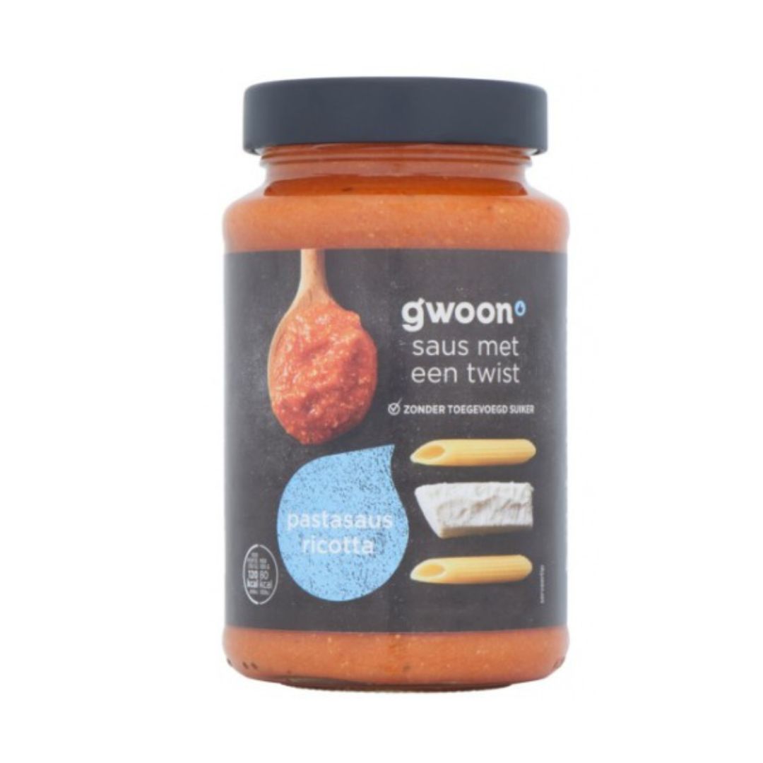 G'woon Pasta Sauce Ricotto 490GR / 6
