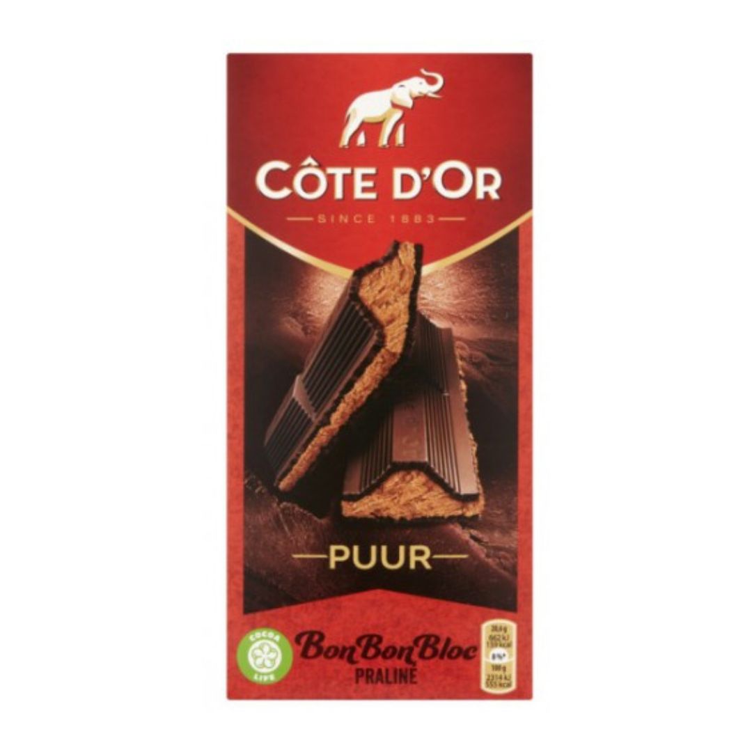COTE D'OR BONBONBLOC PUUR 200 Grams