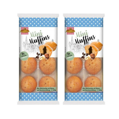 Mini Muffins Cocoa And Hazelnut ( 8 Pieces / 240 Gr )