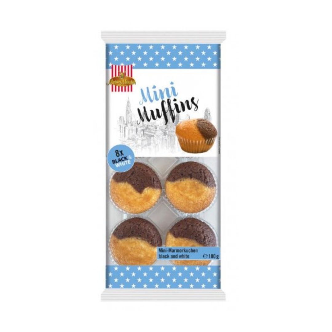 Mini Muffins Black & White ( 8 Pieces / 180 Gr )