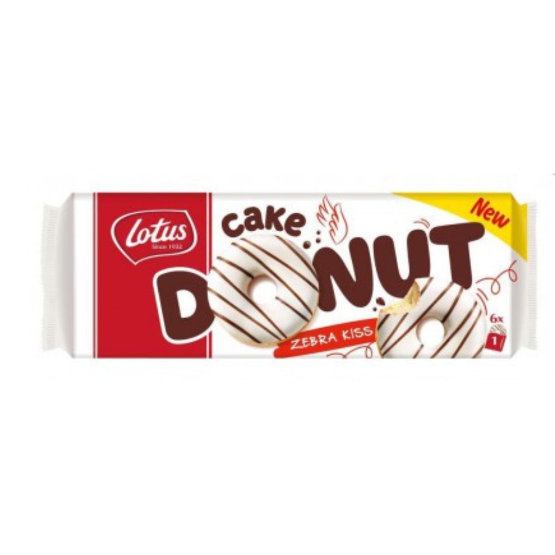 LOTUS DONUT CAKE ZEBRA KISS 6PACK 204GR / 8