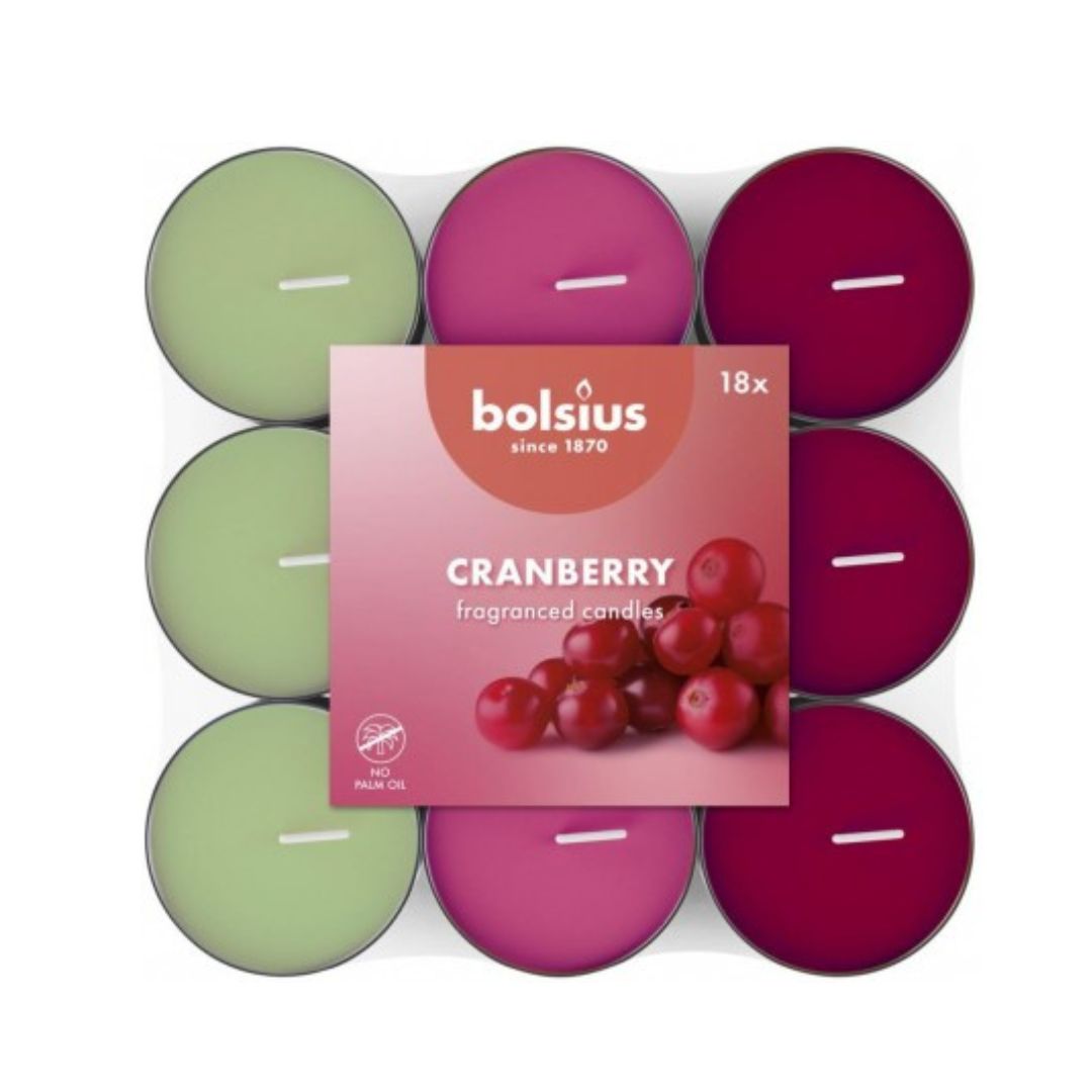 Fragrance tealight 3.5U Cranberry Pack 18 / 8