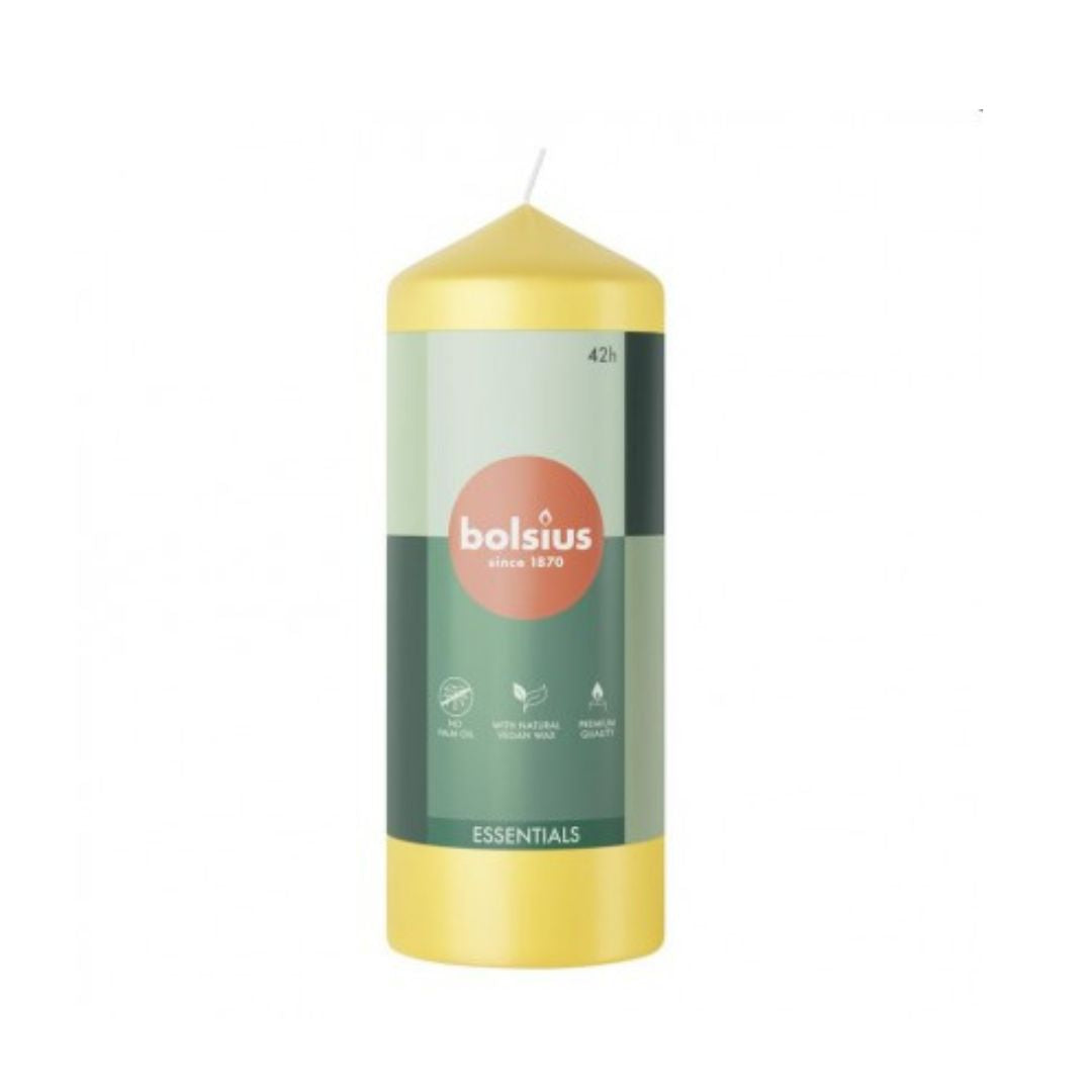 Pillar candle 150/58 Sunny Yellow 1PCS / 4