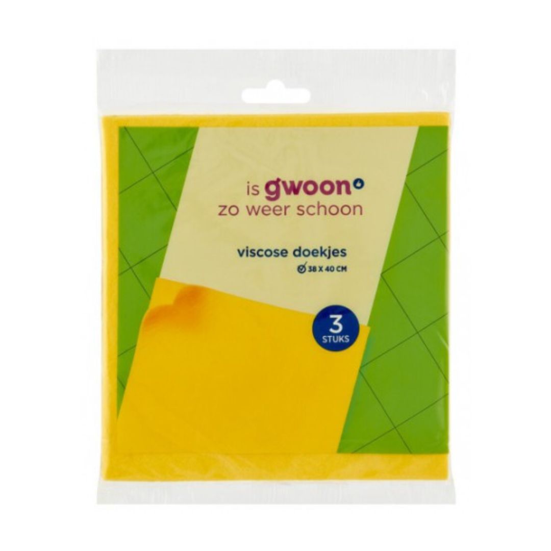 G'WOON VISCOSEDOEKJES 3ST/12