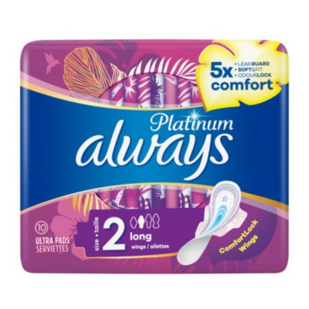 Always Platinum Sanitary Napkin Long+ 16 x 10 St