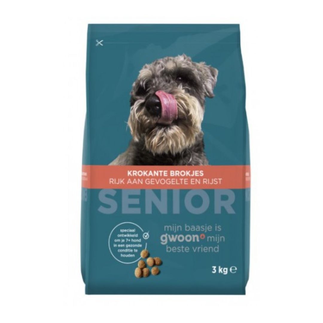 G'woon Dog Senior Chunks Poultry Rice 3kg / 3