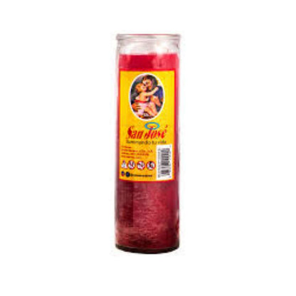 VELA VASO 7 DAY ROJA (42002)