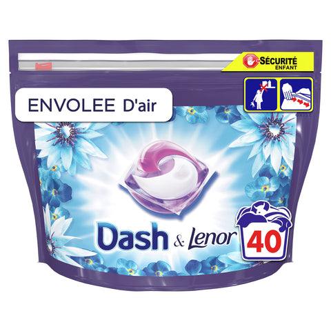 Dash Allin1 Pods Envolée D'Air Detergent in Capsules 40 Washes /3