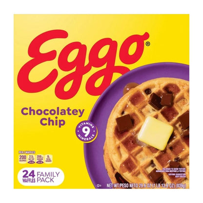 Eggo Frozen Waffles Chocolatey Chip - 24ct / 4