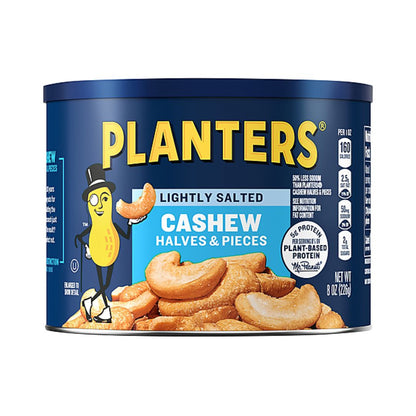 Planters Lightly Salted Cashew Halves & Pieces 8 oz