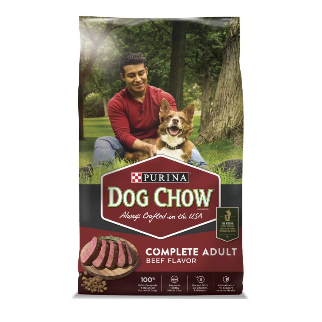 Purina Dog Chow Beef Complete Adult Dry Dog Food 48lb